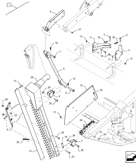 87730936 - Комплект дооснащения жатки